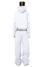 600 GSM CLOUD GREY ZIP-UP HOODIE