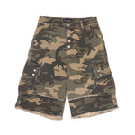 WASHED CAMO CARGO SHORTS