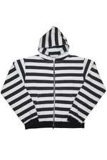 Distressed Stripe Hoodie