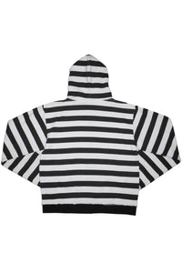 Distressed Stripe Hoodie