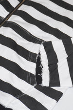 Distressed Stripe Hoodie